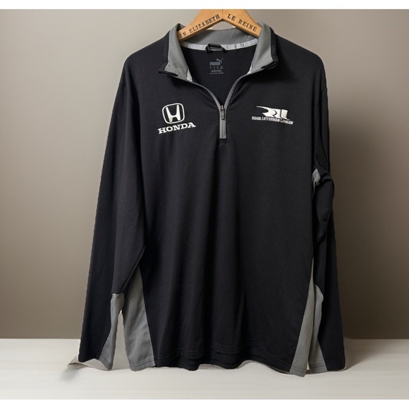 Puma Other - Rahal Letterman Lanigan Racing Pullover Long Sleeve Shirt Honda Indy Large Black